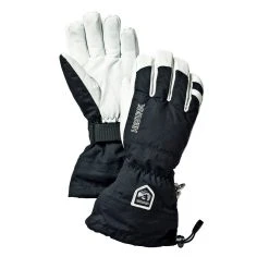 Budsjett 🥰 Herre Hestra Army Leather Heli Ski Glove (Black) ⭐
