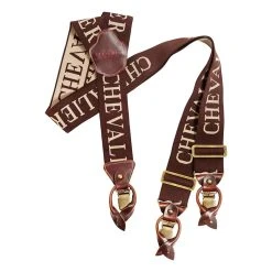 Budsjett ✨ Produkter Chevalier Logo Suspenders (Brown) ❤️