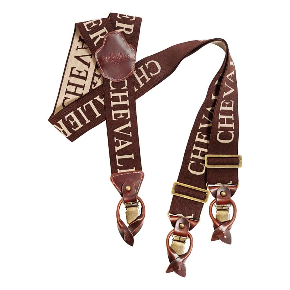 Budsjett ✨ Produkter Chevalier Logo Suspenders (Brown) ❤️ 2 Budsjett ✨ Produkter Chevalier Logo Suspenders (Brown) ❤️
