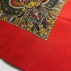 Helt ny 🎁 Herre Bomull Skjerf 70 X 70cm 😉 -Tilbehør Salgsbutikk Bomull Skjerf Rod